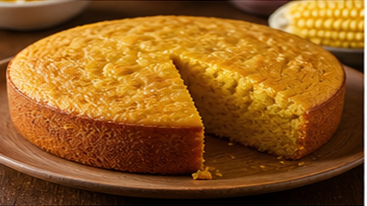 Bolo de fubá com erva-doce