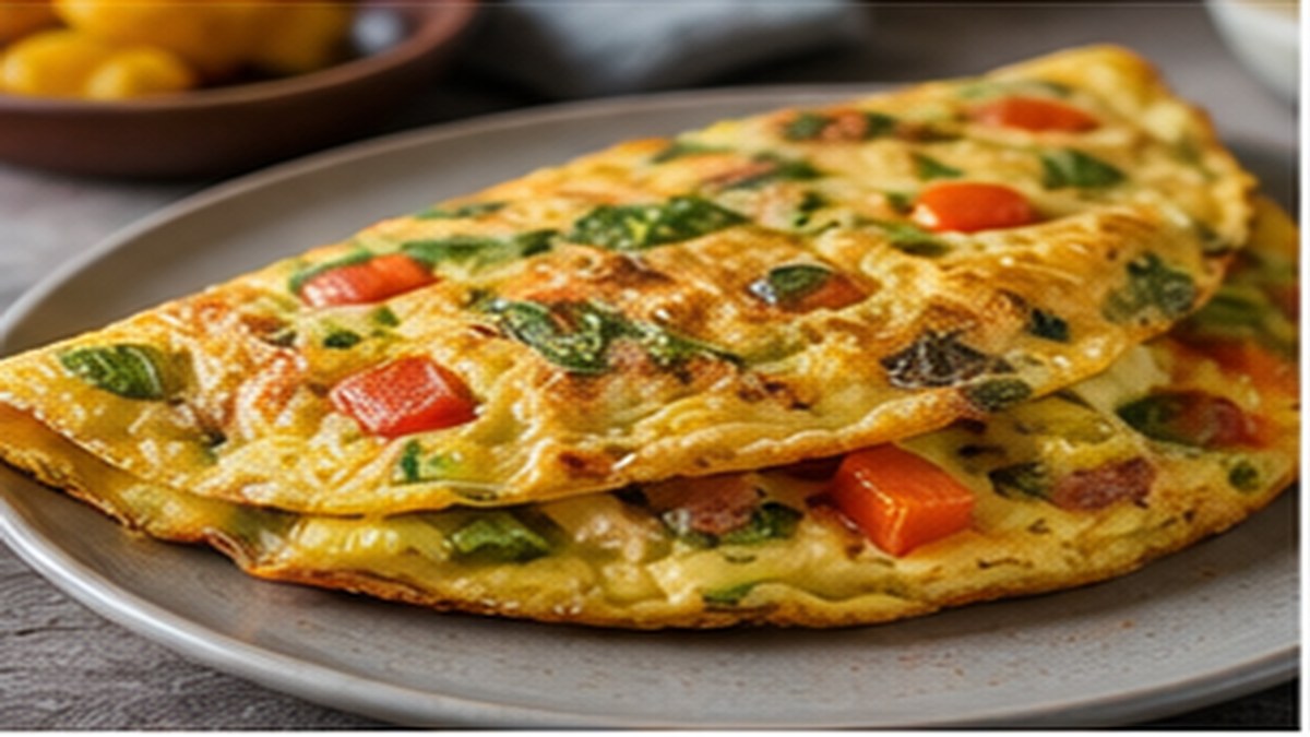 Omelete de legumes nutritiva