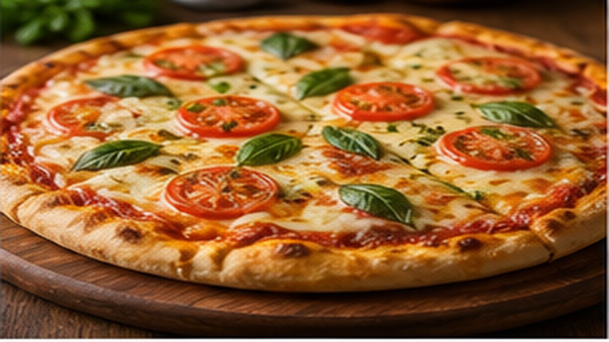 Pizza caseira de muçarela