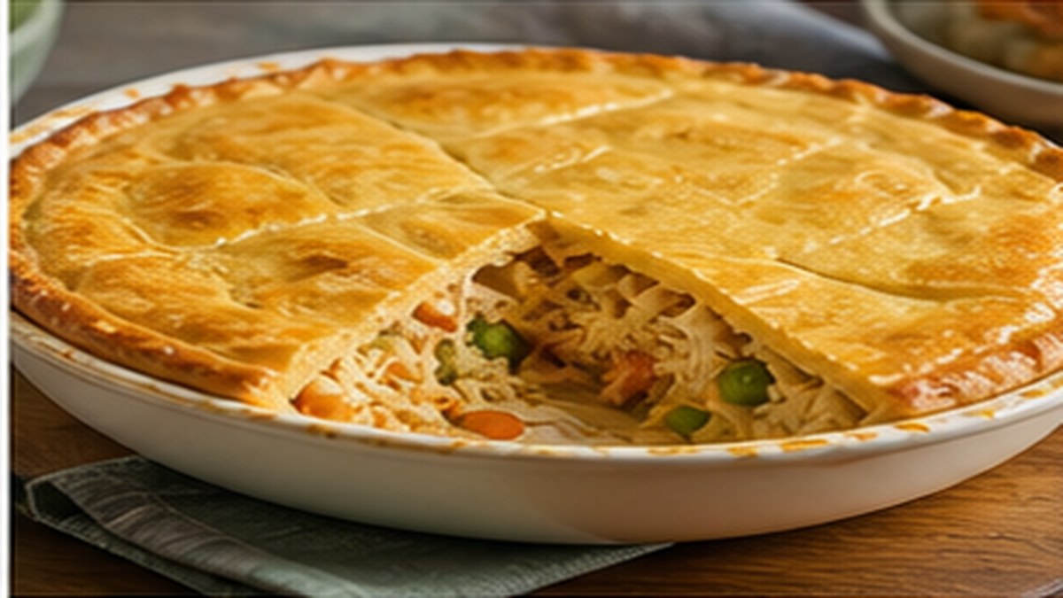 Torta de frango cremosa de liquidificador